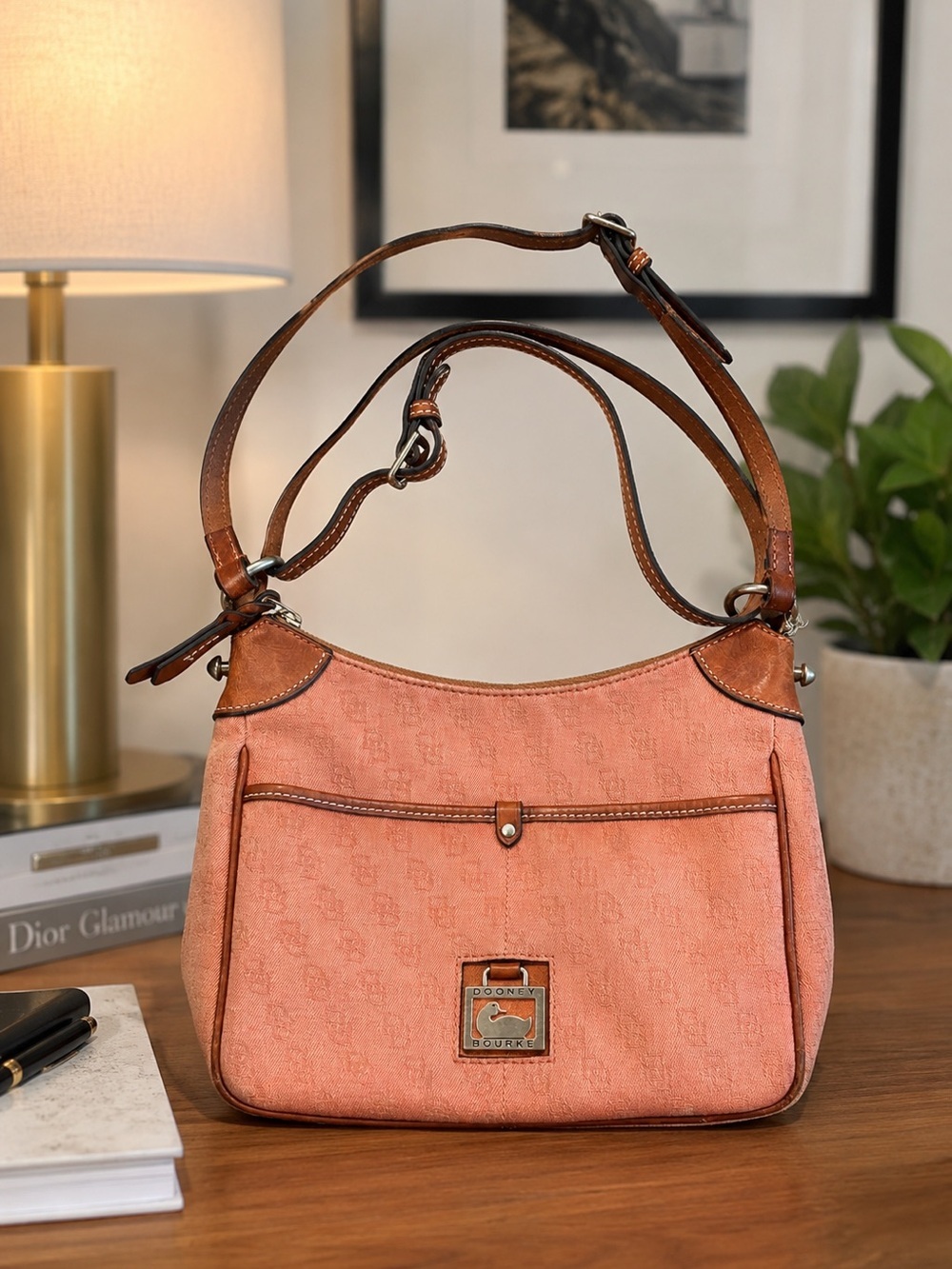 Dooney & Bourke monogram hobo bag purse